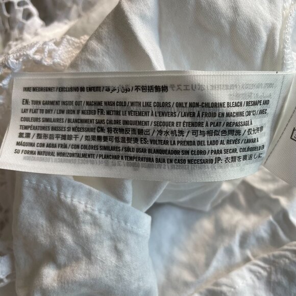 Abercrombie & Fitch White Eyelet Lace Mini Dress XS - Picture 9 of 12